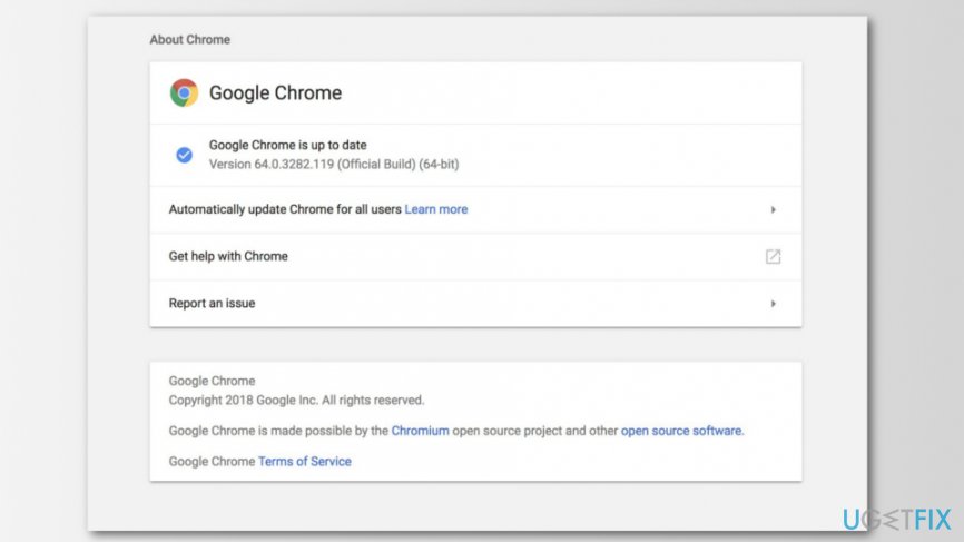 Where are system updates for chrome on mac mac